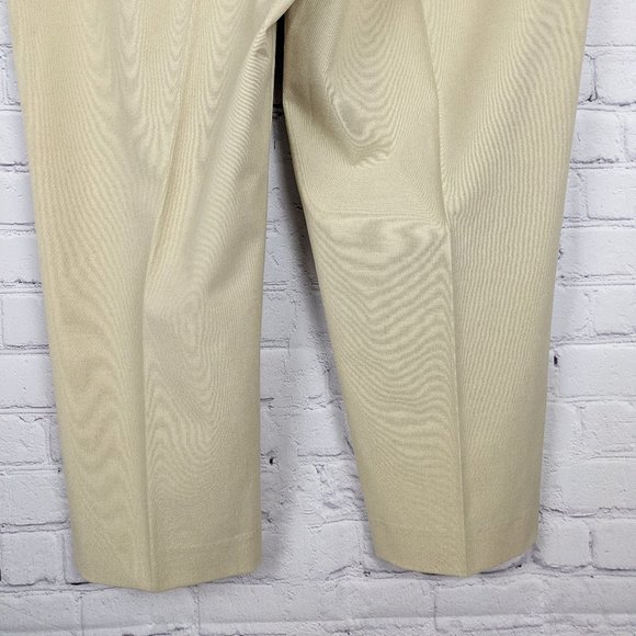 Talbots Dress Pants Womens Size 18 Beige Polyester Blend Stretch Straight Leg - Picture 10 of 10